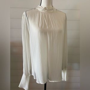 NWT A New Day Blouse Long Sleeve in White